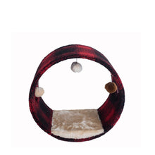 Real Wood Cat Hideaway Tunnel, Scotch Plaid