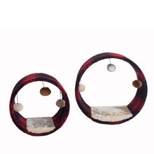 Real Wood Cat Hideaway Tunnel, Scotch Plaid Set of 2