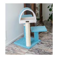 29" Real Wood Cat Tree With Scratcher And Tunnel For Squeeze