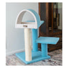 29" Real Wood Cat Tree With Scratcher And Tunnel For Squeeze