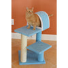 29" Real Wood Cat Tree With Scratcher And Tunnel For Squeeze