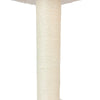 Ivory 57" High Real Wood Cat Tree, Fleece Covered Cat Climber