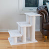 3 Step Real Wood Cat Step Stairs Ramp, 25" Height Dogs Climber And Kitten Steps