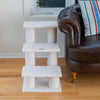 3 Step Real Wood Cat Step Stairs Ramp, 25" Height Dogs Climber And Kitten Steps