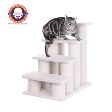 4 Steps Real Wood Ramp For Dogs, Cats, Cat Step Stairs Ramp