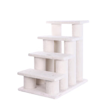 4 Steps Real Wood Ramp For Dogs, Cats, Cat Step Stairs Ramp