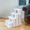 4 Steps Real Wood Ramp For Dogs, Cats, Cat Step Stairs Ramp