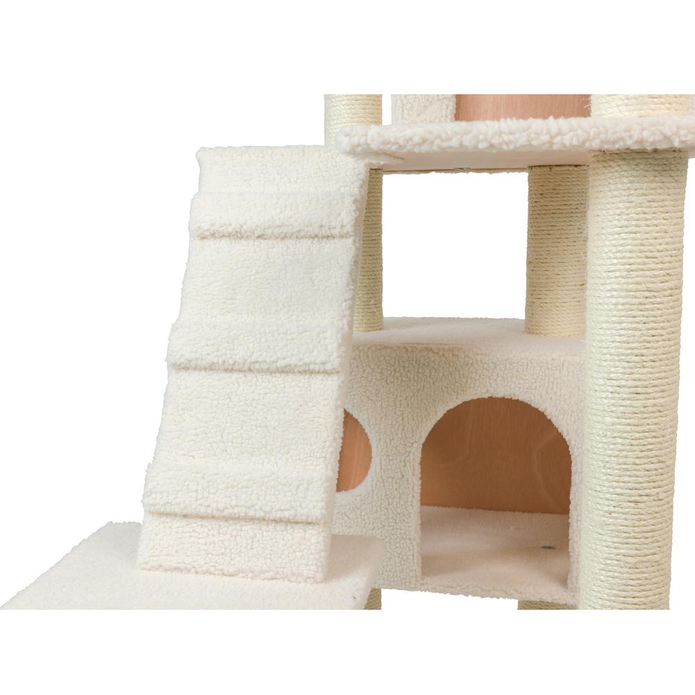 Real Wood Cat Tree In Ivory, Jackson Galaxy Approved, Multi Levels With Ramp