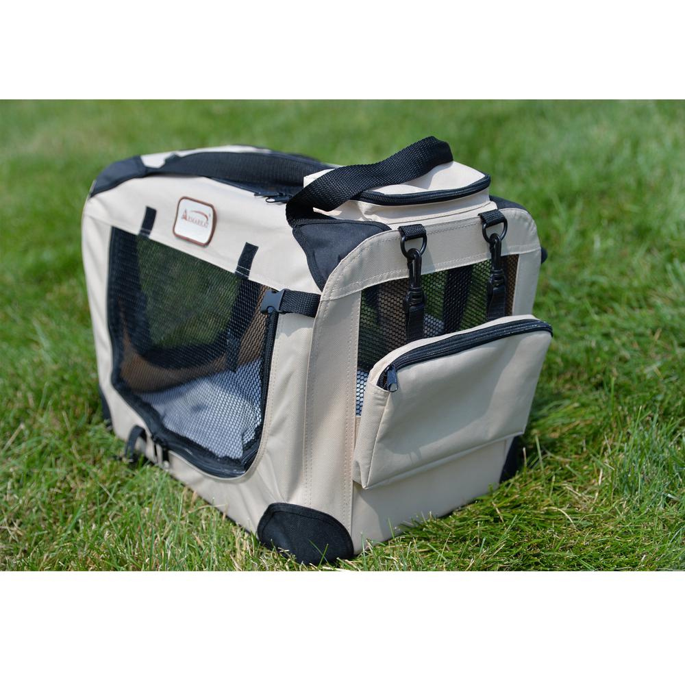 Pet Carrier Beige,Multiple Pockets