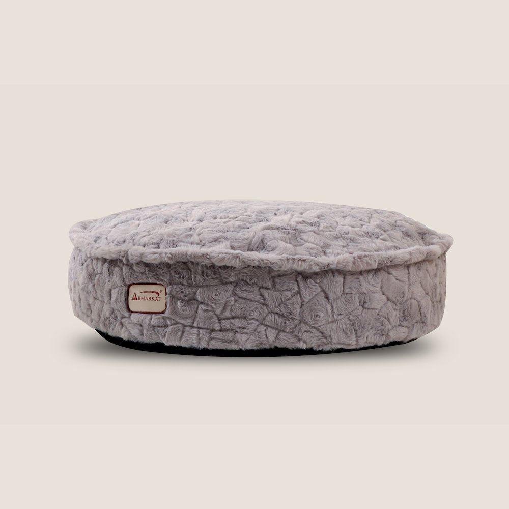Large Cat Bed, 25.6 Inch Round Washable Pet Bed with Thick Cushion