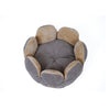 Cat Bed, 18 Inch Flower Pet Bed with Removable Cushion - Soft Waffle Fabric