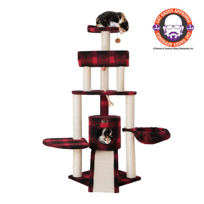 Classic Real Wood Cat Tree Four Levels