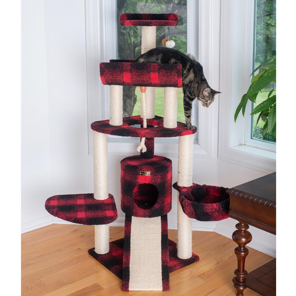 Classic Real Wood Cat Tree Four Levels