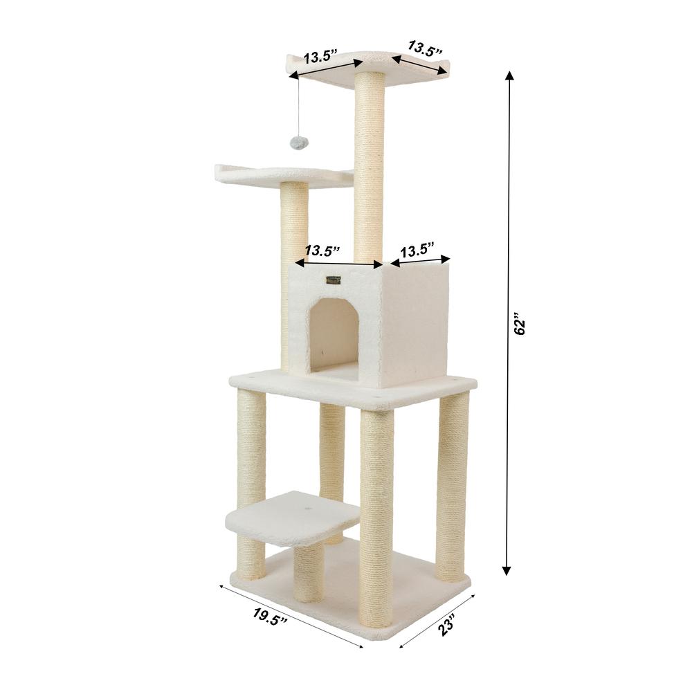 Classic Real Wood Cat Tree, Jackson Galaxy Approved, Five Levels
