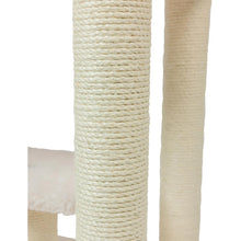 Real Wood Cat Tree In Ivory, Six Levels