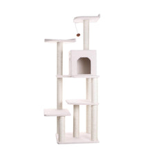 Classic Real Wood Cat Tree In Ivory, Jackson Galaxy Approved, Six Levels