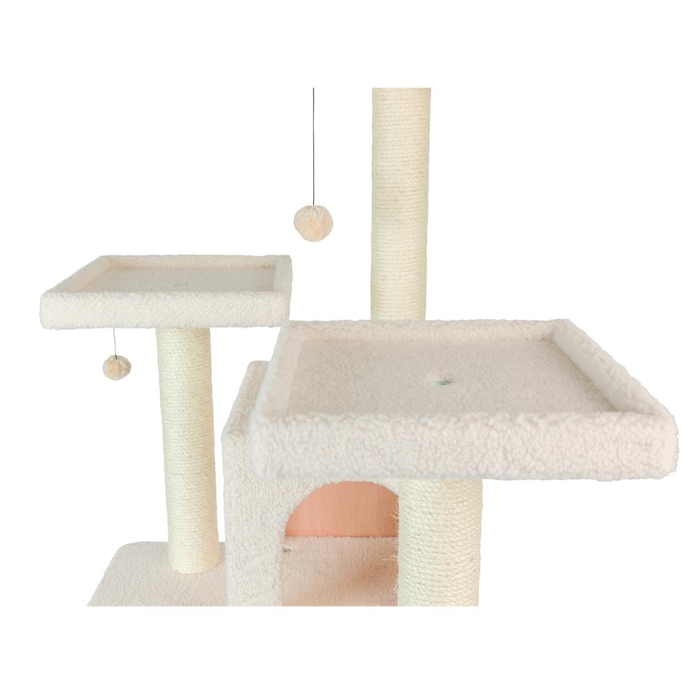 Real Wood Cat Tree In Ivory, Jackson Galaxy Approved, Multi Levels With Ramp