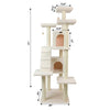 Real Wood Cat Tree In Ivory, Jackson Galaxy Approved, Multi Levels With Ramp