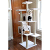 Real Wood Cat Tree In Ivory, Multi Levels With Ramp