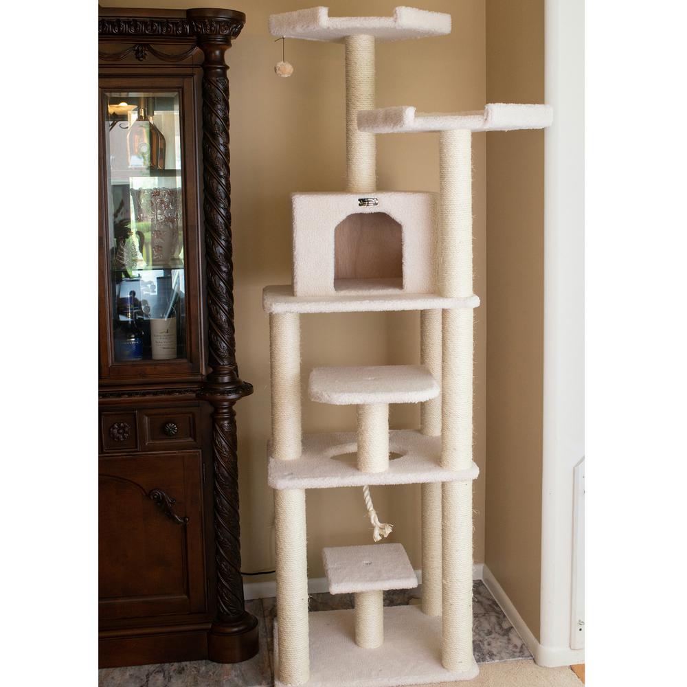 Real Wood Cat Tree In Ivory, Jackson Galaxy Approved, Six Levels