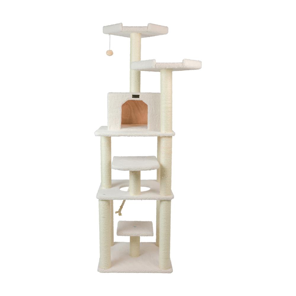 Real Wood Cat Tree In Ivory, Jackson Galaxy Approved, Six Levels