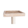 57-Inch Real Wood Cat Tree In Beige With Perches, Running Ramp