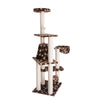 Real Wood Cat Tree Hammock Bed With Natural Sisal Post For Cats And Kittens