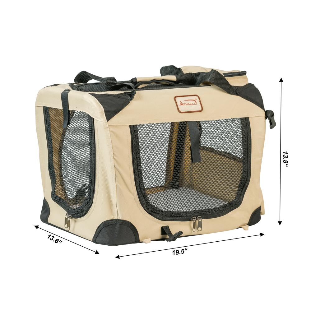 Pet Carrier Beige,Multiple Pockets