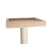 57-Inch Real Wood Cat Tree In Beige With Playhouse And Perch