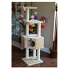 3 Tier Real Wood Cat Tree, Scratch Furniture, Beige