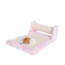 Rolling Real Wood Cat Scratcher Toy, Sisal Scratching Board For Cats Training