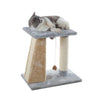 Two-Level Platform Real Wood Scratcher W Sisal Carpet Board