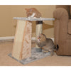 Two-Level Platform Real Wood Scratcher W Sisal Carpet Board
