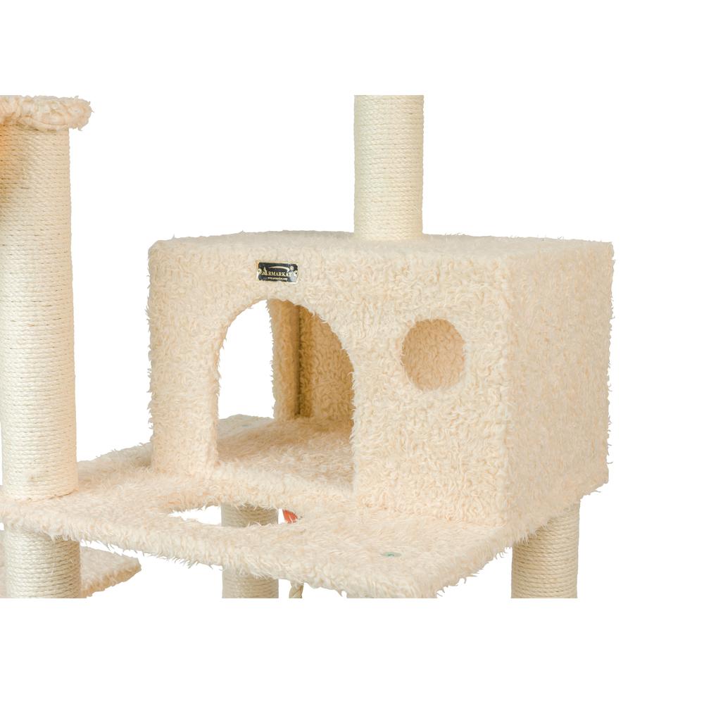 Mult -Level Real Wood Cat Tree Hammock Bed, Climbing Center For Cats And Kittens