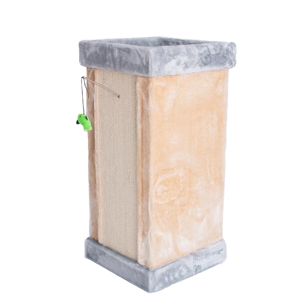 Double Condo Real Wood Cat House With Sratching Carpet For Cats, Kitty Enjoyment