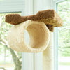 70" Real Wood Cat Tree With Scratch Posts, Hammock For Cats & Kittens