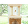 Multi-Level Real Wood Cat Tower Cat Tree In Beige