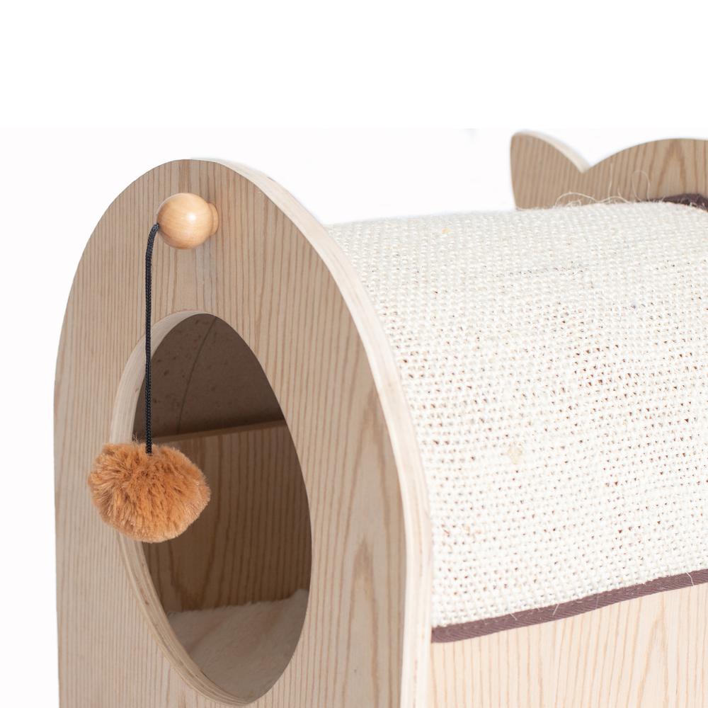 Real Wood Premium Wood Cat Hideaway