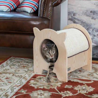 Real Wood Premium Wood Cat Hideaway