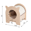 Real Wood Premium Wood Cat Hideaway