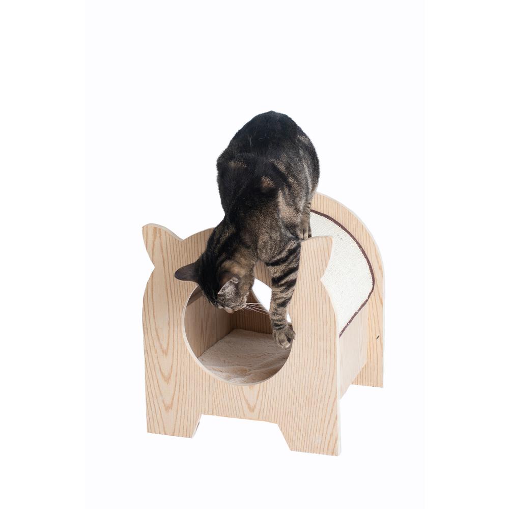 Real Wood Premium Wood Cat Hideaway