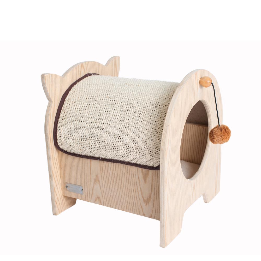 Real Wood Premium Wood Cat Hideaway