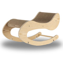 Real Wood Medium Wooden Cat Rocking Chair, Detachable Cat Swing Chair