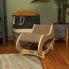 Real Wood Medium Wooden Cat Rocking Chair, Detachable Cat Swing Chair