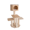 Real Wood Premium Scots Pine, Solid Wood Cat Tree, 46" Tall