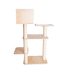 Real Wood Premium Scots Pine, Solid Wood Cat Tree, 50" Tall