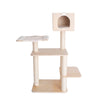 Real Wood Premium Scots Pine, Solid Wood Cat Tree, 50" Tall