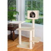 Real Wood Premium Scots Pine, Solid Wood Cat Tree, 50" Tall