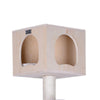Real Wood Premium Scots Pine 85-Inch Cat Tree With Five Levels, Two Condos