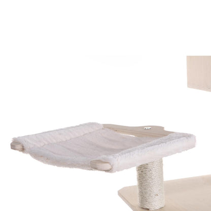 Real Wood Premium Scots Pine 89-Inch Cat Tree With Seven Levels, Two Playhouses